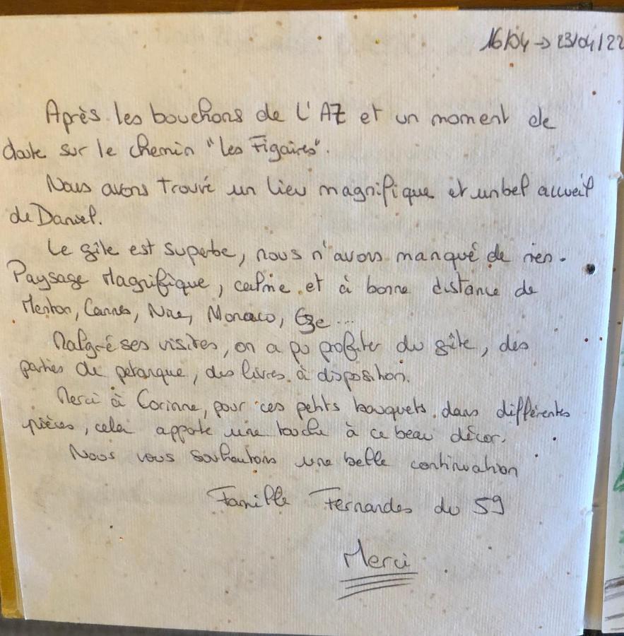 Les Figaires Villa L'Escarene Bagian luar foto