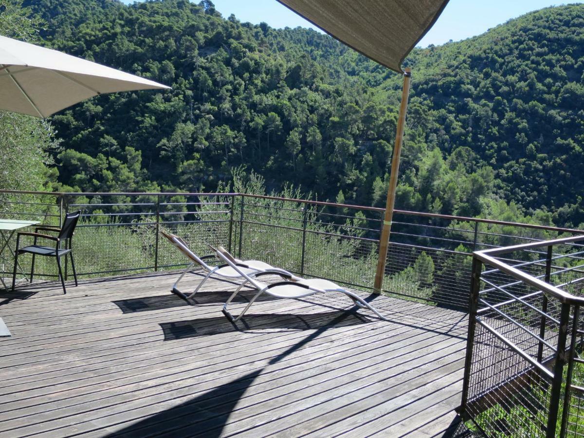 Les Figaires Villa L'Escarene Bagian luar foto