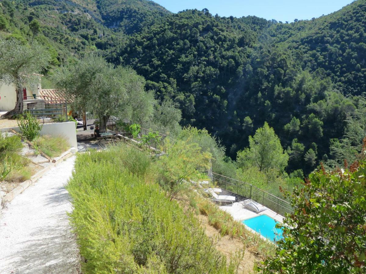 Les Figaires Villa L'Escarene Bagian luar foto