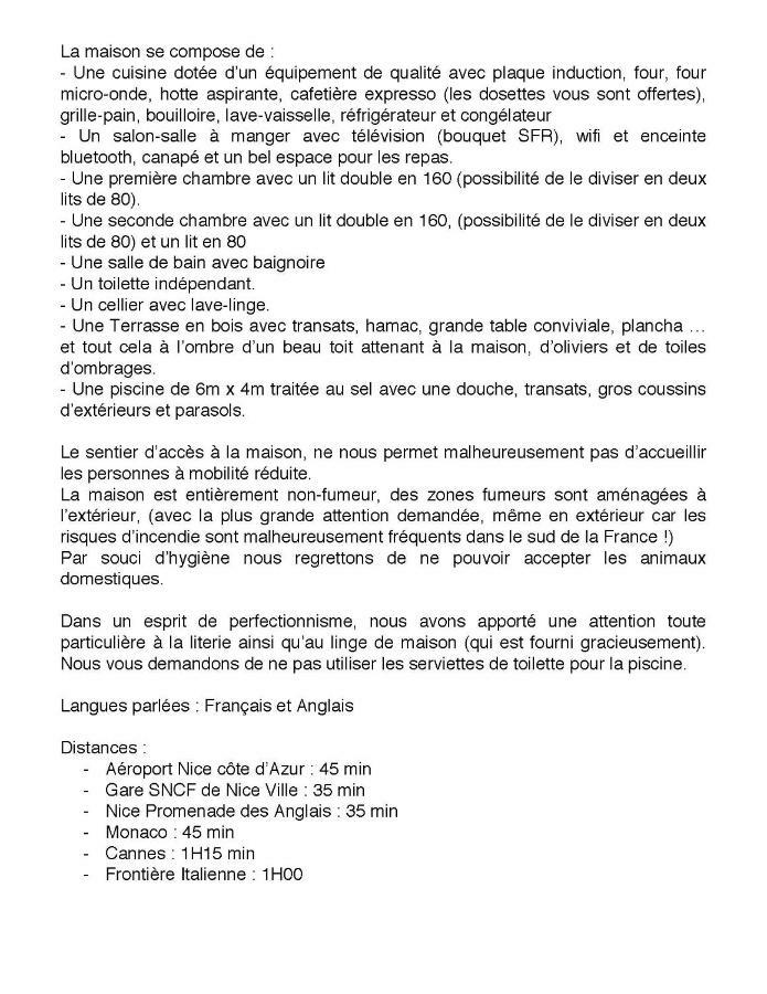 Les Figaires Villa L'Escarene Bagian luar foto